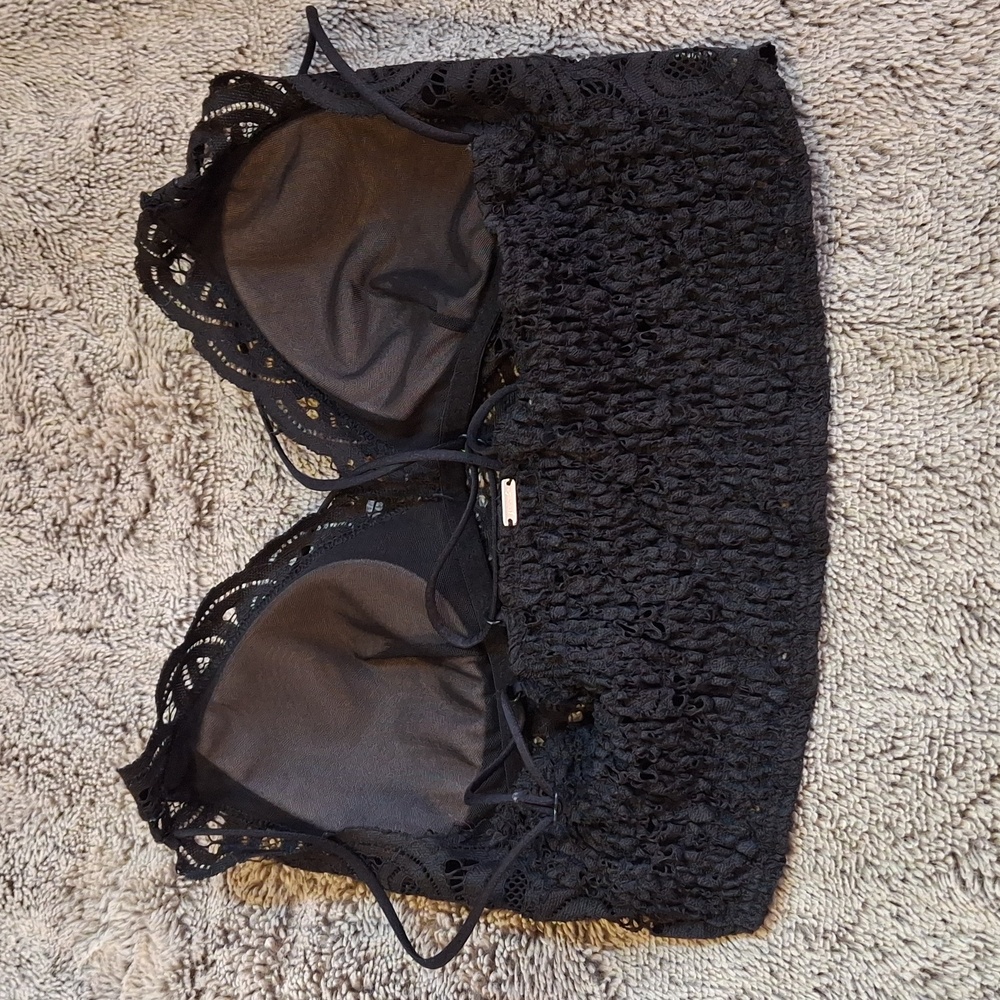 PINK Victoria's Secret Black Lace Bralette - Picture 3 of 5